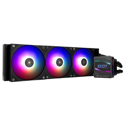 Thermalright Grand Vision 360 ARGB Black & White 360mm AIO Liquid CPU Cooler | 6400RPM Pump | TL-H12-X28-S Fans