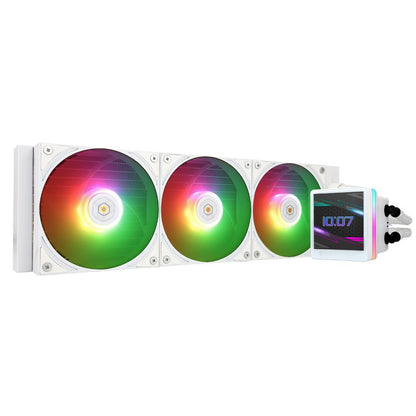 Thermalright Grand Vision 360 ARGB Black & White 360mm AIO Liquid CPU Cooler | 6400RPM Pump | TL-H12-X28-S Fans