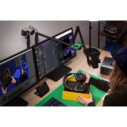 Elgato Green Screen Mouse Mat XL | Chroma Key Desk Mat | 940×400mm | Anti-Slip Gaming Surface
