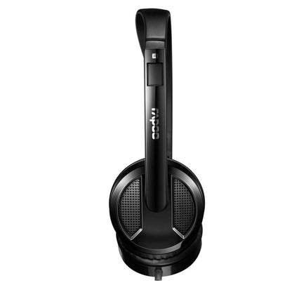 Rapoo H100 Wired Stereo Headset | 3.5mm Jack, Adjustable Mic, Lightweight, Clear Audio