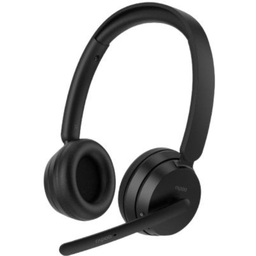 Rapoo H200 Wireless Stereo Headset | Bluetooth 5.3 + 2.4GHz, 40mm Drivers, Noise-Cancelling Mic, 15H Battery