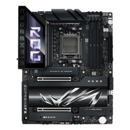 ASUS ROG CROSSHAIR X870E HERO ATX Motherboard | AMD X870E Chipset, AM5 Socket, DDR5 Support, PCIe 5.0, USB4, WiFi 7, Dual Ethernet, and Aura Sync RGB