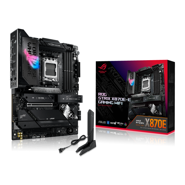 ASUS ROG STRIX X870E-E GAMING WIFI | AM5 ATX AI-Optimized Gaming Motherboard