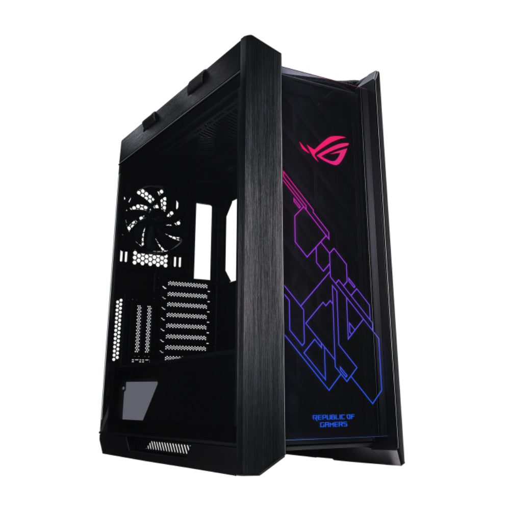 ROG GX601 Strix Helios Premium RGB Mid-Tower Case | Black & White | Tempered Glass, Vertical GPU Support, and 420mm Radiator Compatibility