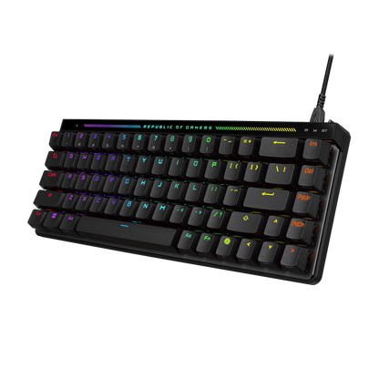 ASUS ROG Falchion Ace HFX | 65% Analog Gaming Keyboard | ROG HFX Magnetic Switches | Rapid Trigger | Speed Tap Mode | 8000 Hz Polling | Touch Panel | Dual USB-C