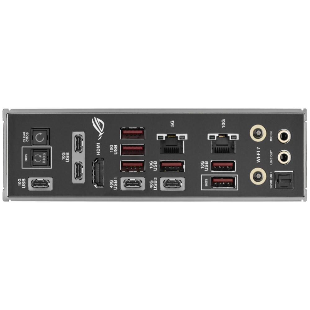 ASUS ROG CROSSHAIR X870E DARK HERO Motherboard | AMD X870E | AM5 | DDR5 256GB | PCIe 5.0 | 5x M.2 | 10GbE + 5GbE | Wi-Fi 7 | USB4 | 60W USB-C PD | ATX