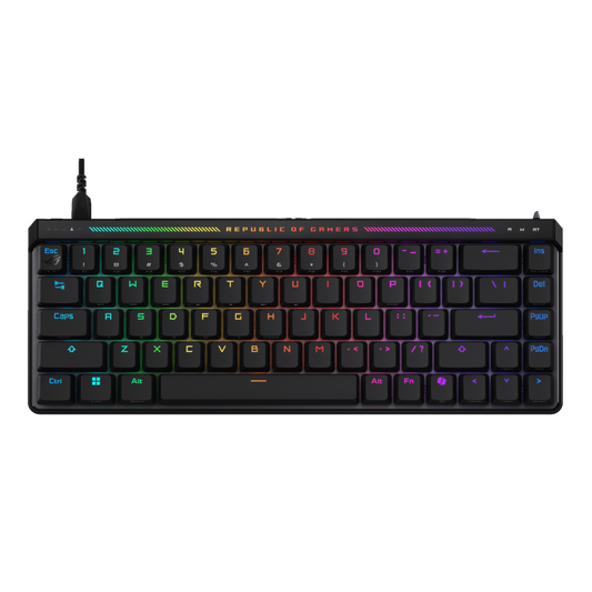 ASUS ROG Falchion Ace HFX | 65% Analog Gaming Keyboard | ROG HFX Magnetic Switches | Rapid Trigger | Speed Tap Mode | 8000 Hz Polling | Touch Panel | Dual USB-C