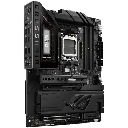 ASUS ROG CROSSHAIR X870E DARK HERO Motherboard | AMD X870E | AM5 | DDR5 256GB | PCIe 5.0 | 5x M.2 | 10GbE + 5GbE | Wi-Fi 7 | USB4 | 60W USB-C PD | ATX