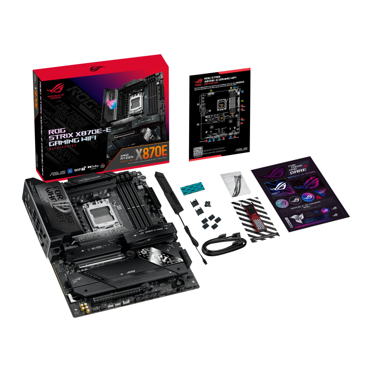 ASUS ROG STRIX X870E-E GAMING WIFI | AM5 ATX AI-Optimized Gaming Motherboard