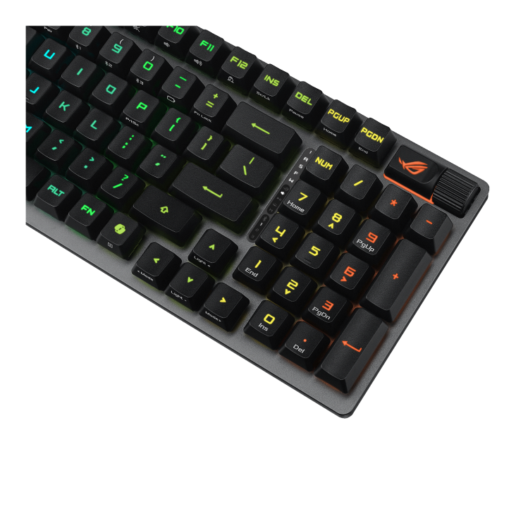 ASUS ROG Strix Scope II 96 RX Wireless Gaming Keyboard X902 | ROG RX Optical Switches | 96% Compact Layout | Tri-Mode Connection | 8000Hz Polling Rate | Sound Dampening Foam | Wrist Rest