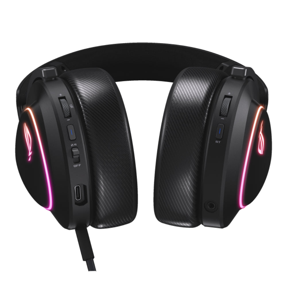 ASUS ROG Delta II Gaming Headset | Tri-Mode Wireless | ROG SpeedNova | 50mm Titanium Drivers | 10mm Boom Mic | DualFlow Audio | 110-Hour Battery | Aura Sync RGB