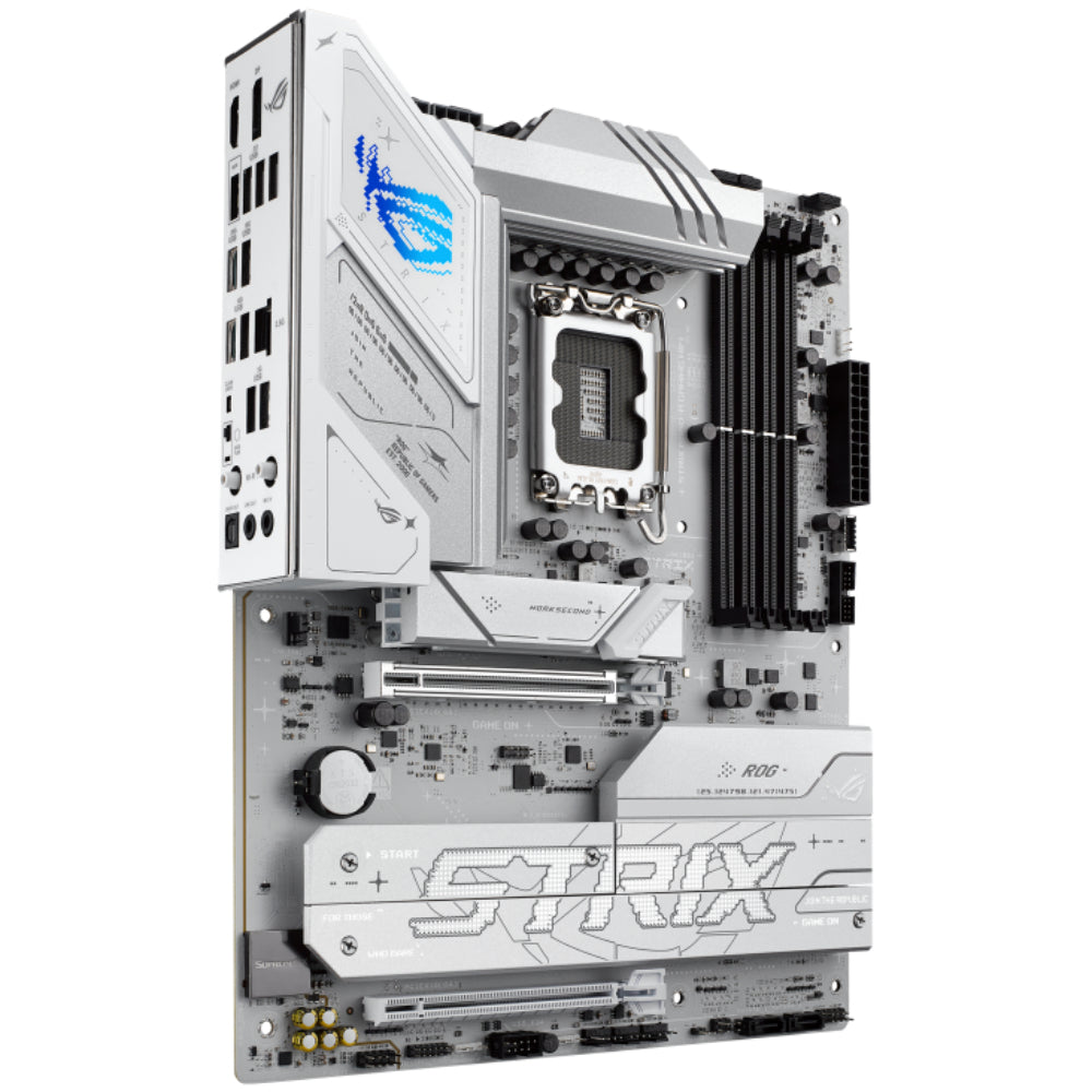 ASUS ROG STRIX B860-F GAMING WIFI | Intel® B860 ATX Motherboard | LGA 1851 | DDR5 Support | PCIe 5.0 | USB4 | Wi-Fi 7 | White-Themed Powerhouse