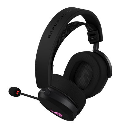 ASUS ROG Pelta | Tri-Mode RGB Gaming Headset | ROG SpeedNova Wireless | 50mm Titanium-Plated Drivers | 10mm Super-Wideband Boom Mic