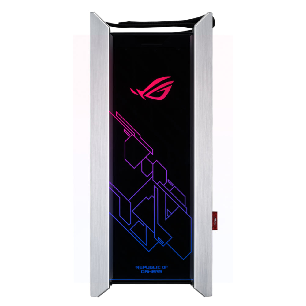 ROG GX601 Strix Helios Premium RGB Mid-Tower Case | Black & White | Tempered Glass, Vertical GPU Support, and 420mm Radiator Compatibility