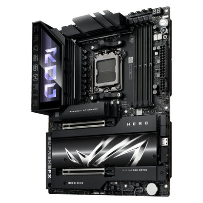 ASUS ROG CROSSHAIR X870E HERO ATX Motherboard | AMD X870E Chipset, AM5 Socket, DDR5 Support, PCIe 5.0, USB4, WiFi 7, Dual Ethernet, and Aura Sync RGB