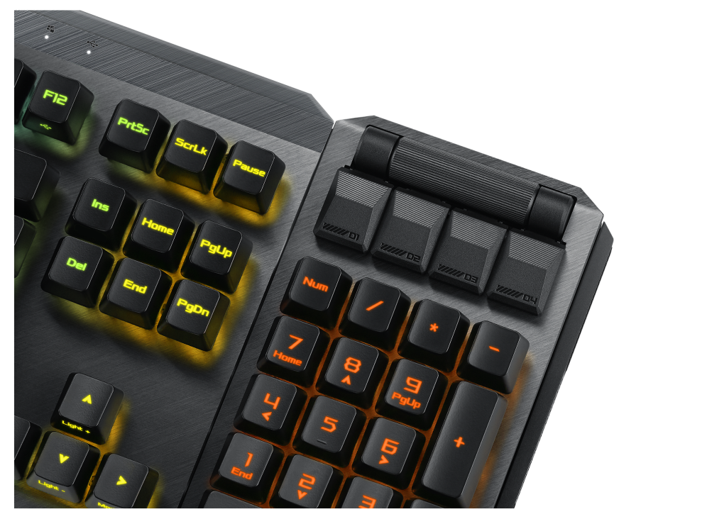 ASUS ROG Claymore II | Modular 80%/100% Gaming Keyboard | ROG RX Optical Switches | Wireless 2.4G | Detachable Numpad & Wrist Rest