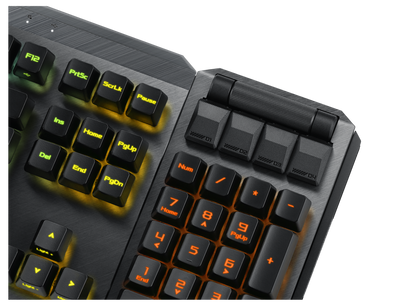 ASUS ROG Claymore II | Modular 80%/100% Gaming Keyboard | ROG RX Optical Switches | Wireless 2.4G | Detachable Numpad & Wrist Rest