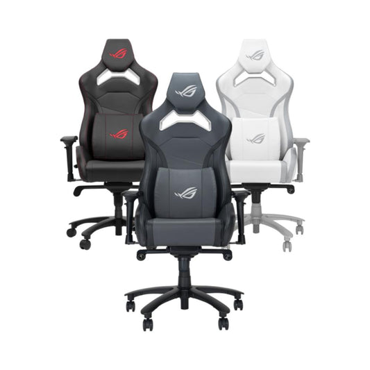 ASUS ROG Chariot X Core SL301C Gaming Chair | Racing-Style Gaming Chair | High-Density Foam Headrest | 4D Armrests | PU Leather | 155° Recline