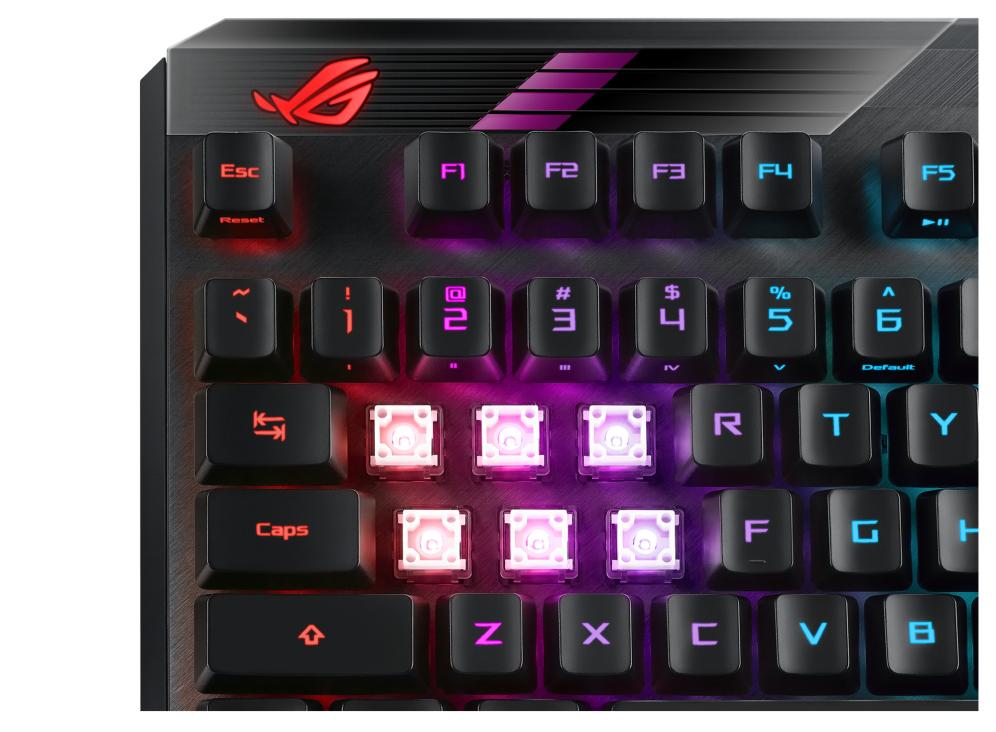 ASUS ROG Claymore II | Modular 80%/100% Gaming Keyboard | ROG RX Optical Switches | Wireless 2.4G | Detachable Numpad & Wrist Rest