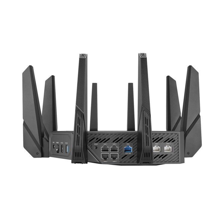 ASUS ROG Rapture GT-AXE16000 | quad-band WiFi 6E (802.11ax) gaming router | (16000 Mbps)