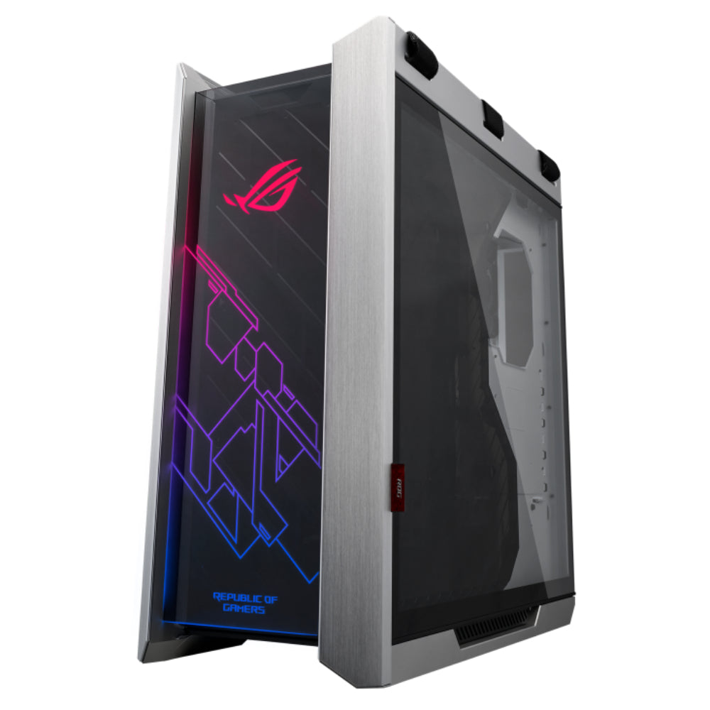 ROG GX601 Strix Helios Premium RGB Mid-Tower Case | Black & White | Tempered Glass, Vertical GPU Support, and 420mm Radiator Compatibility