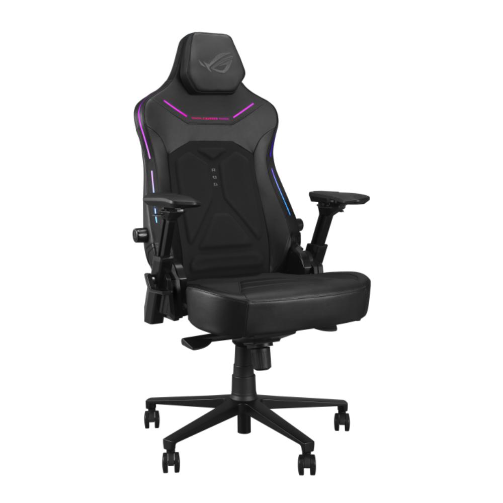 ASUS ROG Courser Gaming Chair | 4D Armrests | RGB Lighting | 4D Lumbar Support | Magnetic Headrest | 155° Recline