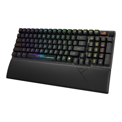 ASUS ROG Strix Scope II 96 RX Wireless Gaming Keyboard X902 | ROG RX Optical Switches | 96% Compact Layout | Tri-Mode Connection | 8000Hz Polling Rate | Sound Dampening Foam | Wrist Rest