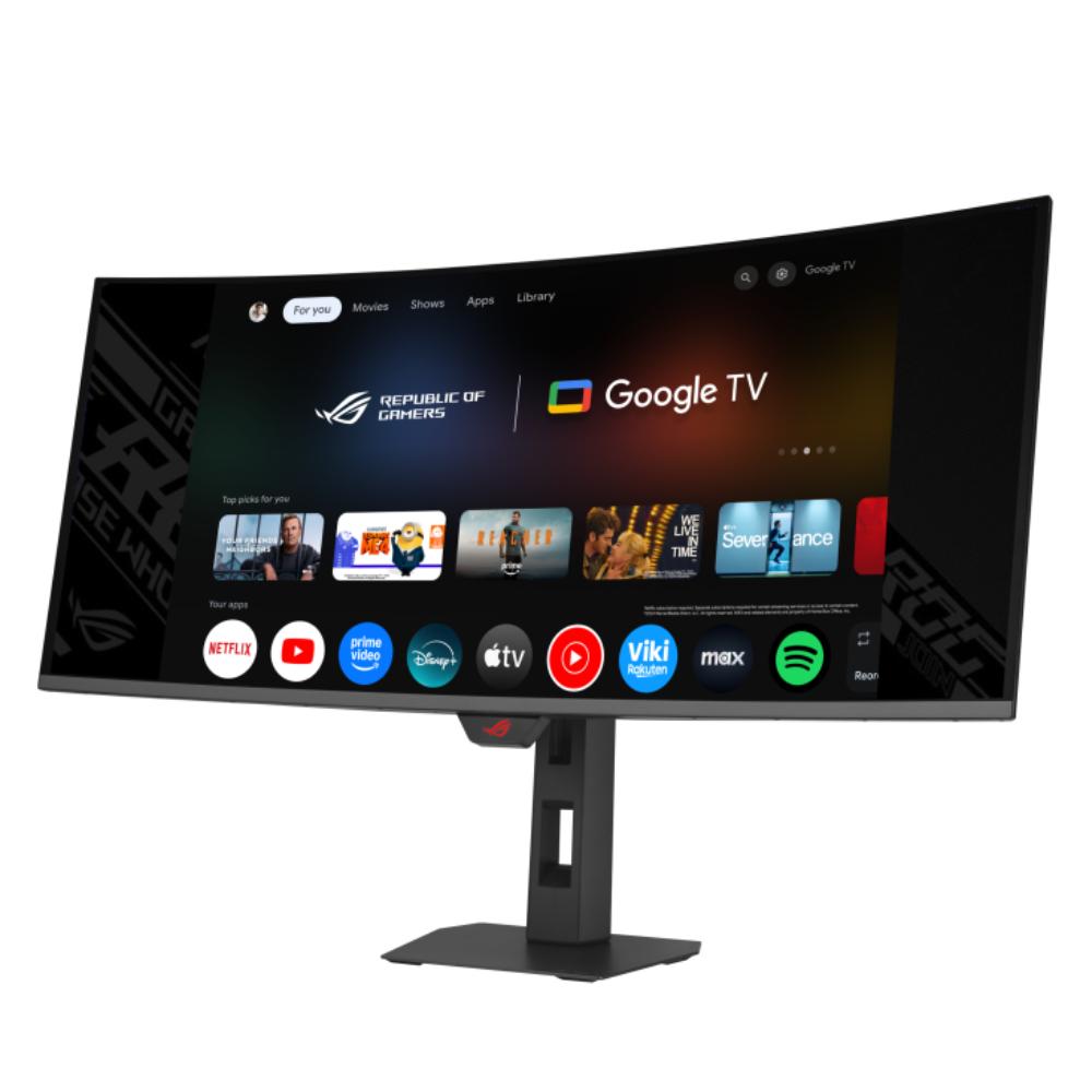 ASUS ROG Strix OLED XG34WCDMTG Gaming Monitor – 34-inch WQHD QD-OLED, 240Hz, 0.03ms, 1800R Curved, FreeSync Premium Pro, G-SYNC Compatible, Google TV, Dolby Vision