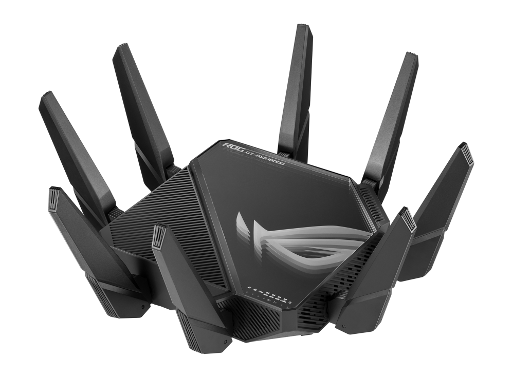 ASUS ROG Rapture GT-AXE16000 | quad-band WiFi 6E (802.11ax) gaming router | (16000 Mbps)