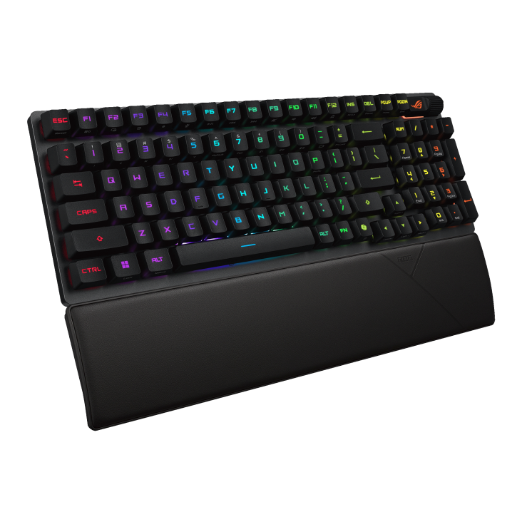 ASUS ROG Strix Scope II 96 RX Wireless Gaming Keyboard X902 | ROG RX Optical Switches | 96% Compact Layout | Tri-Mode Connection | 8000Hz Polling Rate | Sound Dampening Foam | Wrist Rest