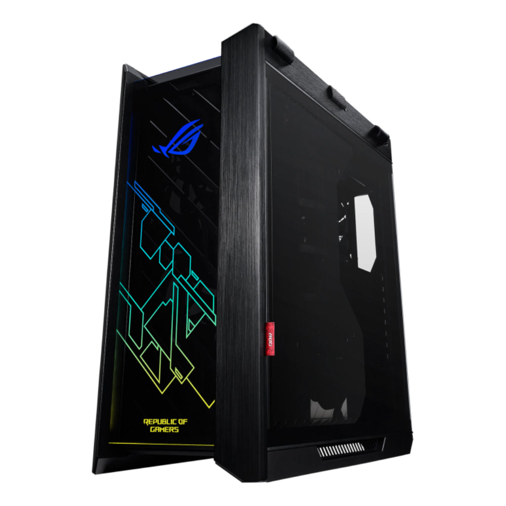 ROG GX601 Strix Helios Premium RGB Mid-Tower Case | Black & White | Tempered Glass, Vertical GPU Support, and 420mm Radiator Compatibility