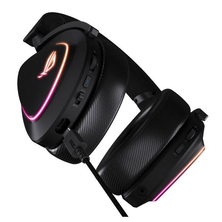 ASUS ROG Delta II Gaming Headset | Tri-Mode Wireless | ROG SpeedNova | 50mm Titanium-Plated Drivers | 10mm Super-Wideband Mic | DualFlow Audio | 110-Hour Battery | Aura Sync RGB