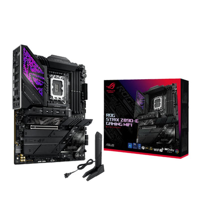 ASUS ROG STRIX Z890-E GAMING WIFI | ATX Motherboard with Intel Z890 Chipset, DDR5 Support, Thunderbolt 4, Wi-Fi 7, and 7x M.2 Slots
