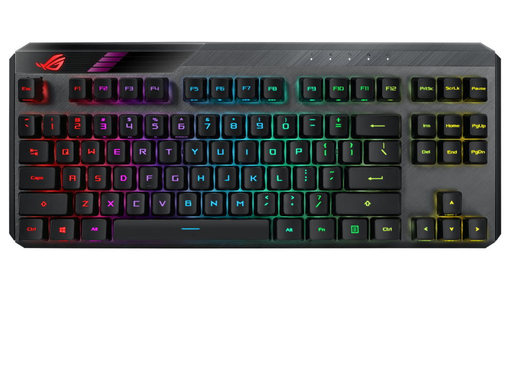 ASUS ROG Claymore II | Modular 80%/100% Gaming Keyboard | ROG RX Optical Switches | Wireless 2.4G | Detachable Numpad & Wrist Rest