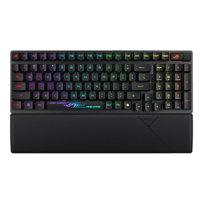 ASUS ROG Strix Scope II 96 RX Wireless Gaming Keyboard X902 | ROG RX Optical Switches | 96% Compact Layout | Tri-Mode Connection | 8000Hz Polling Rate | Sound Dampening Foam | Wrist Rest