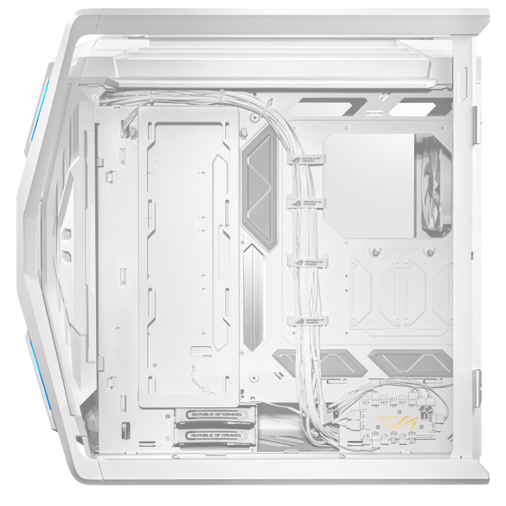 ASUS ROG Hyperion GR701 | E-ATX Computer Case | 420mm Dual Radiator Support | BLACK - WHITE