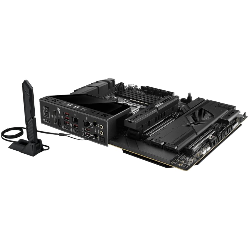 ASUS ROG CROSSHAIR X870E DARK HERO Motherboard | AMD X870E | AM5 | DDR5 256GB | PCIe 5.0 | 5x M.2 | 10GbE + 5GbE | Wi-Fi 7 | USB4 | 60W USB-C PD | ATX