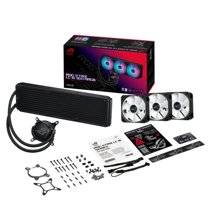 ASUS ROG Strix | LC III 360 ARGB | All-in-one CPU Liquid Cooler | BLACK - WHITE