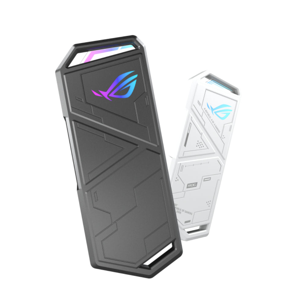 ASUS ROG Strix Arion ESD-S1C SSD Enclosure | USB-C™ 3.2 Gen 2, Aura Sync RGB, Aluminum Alloy Build, and Tool-Free Installation