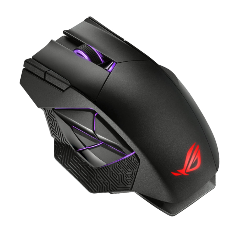 ASUS ROG Spatha X Gaming Mouse | Wireless 2.4GHz & Wired | 19,000 DPI | 12 Programmable Buttons | 1000Hz | 70M-Click ROG Switches | RGB
