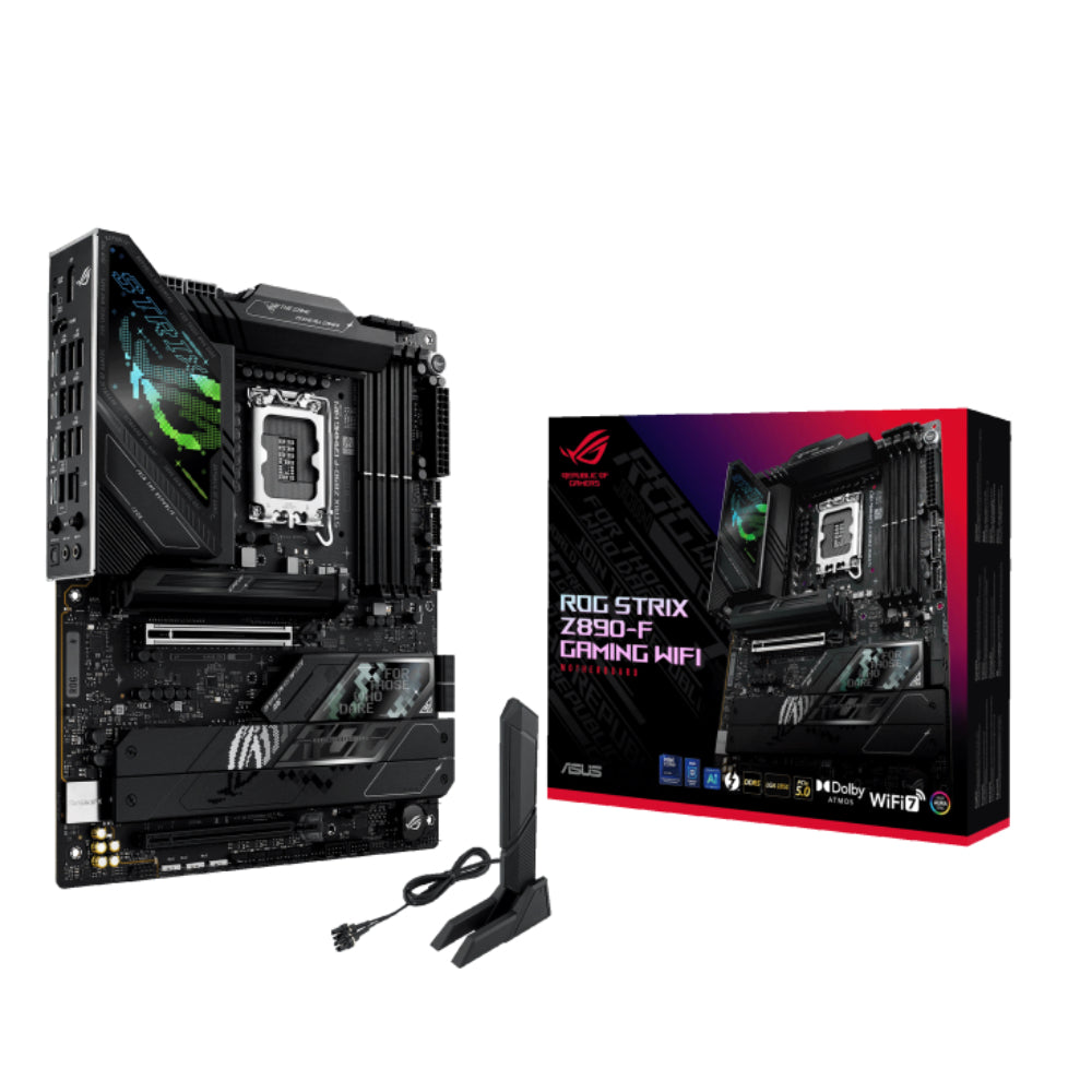 ASUS ROG STRIX Z890-F GAMING WIFI | ATX Motherboard with Intel® Z890 Chipset, PCIe 5.0, Thunderbolt™ 4, Wi-Fi 7, NPU Boosting, and Polymo RGB Lighting