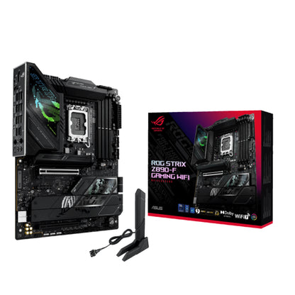 ASUS ROG STRIX Z890-F GAMING WIFI | ATX Motherboard with Intel® Z890 Chipset, PCIe 5.0, Thunderbolt™ 4, Wi-Fi 7, NPU Boosting, and Polymo RGB Lighting