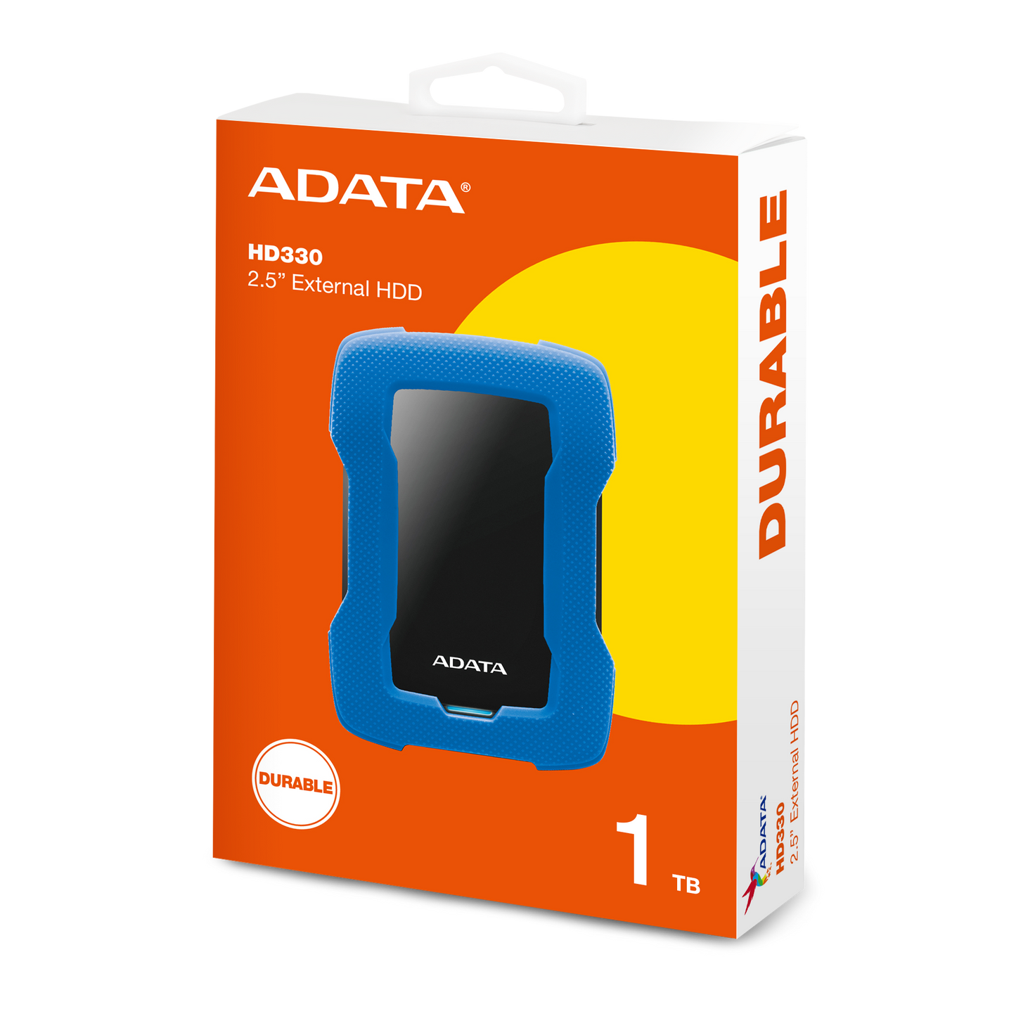 ADATA HD330 External Hard Drive | USB 3.2, Shock-Resistant Build