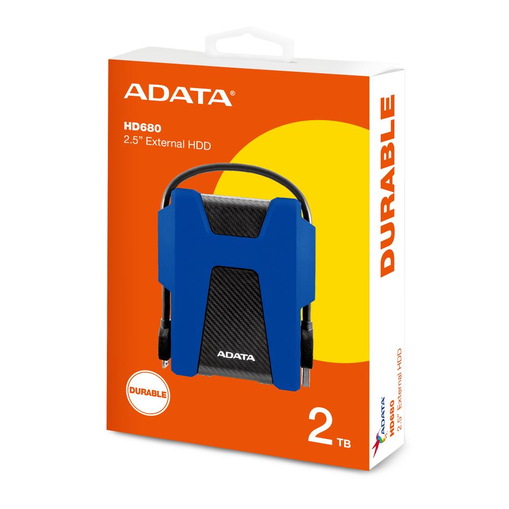 ADATA HD680 | External Hard Drive | USB 3.2 Gen 1 | Rugged Shockproof Storage | 1TB / 2TB