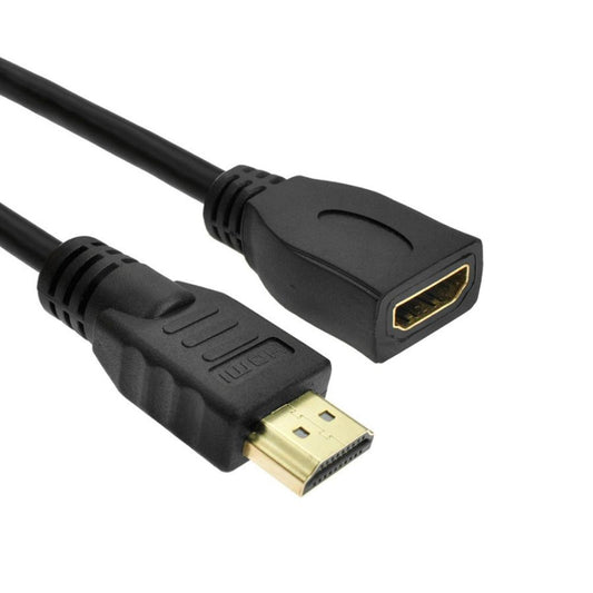 HDMI Male to Female Extension Cable | 0.3m Full HD 1080p, Copper Plated (v1.4)