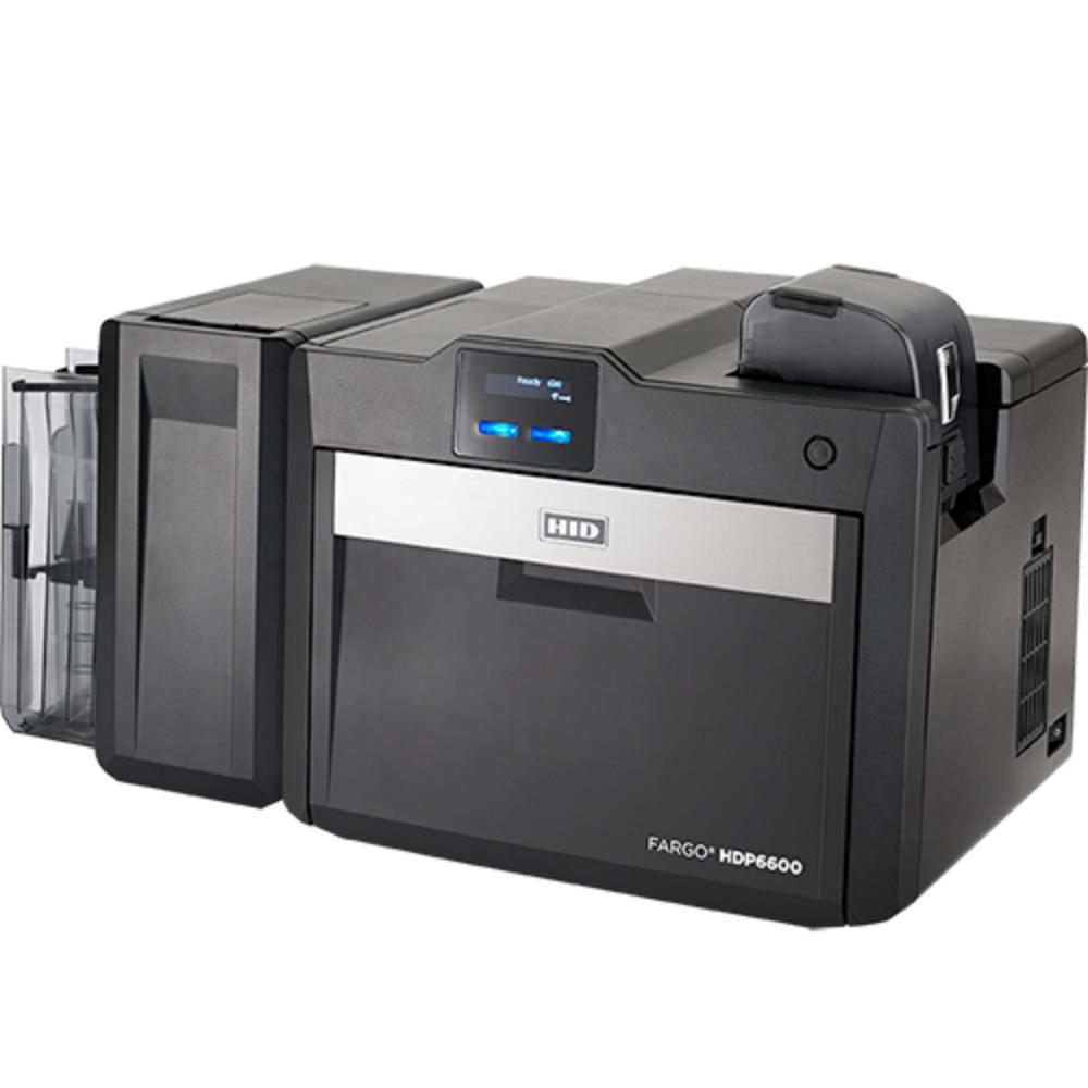 HID FARGO HDP6600 | 600 dpi Retransfer Card Printer & Encoder | High-Speed, Dual-Side Printing, iON™ Technology | Wasteless Lamination
