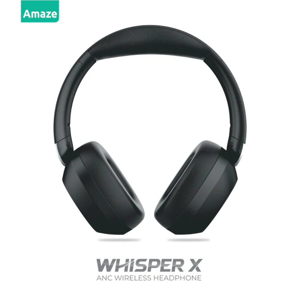 Amaze A655 WhisperX | ANC Wireless Bluetooth Headphone | Up to 50 Hours Music Time | Aux Port for Wired Mode | Deep Bass | Adjustable Headband | Free Shipping