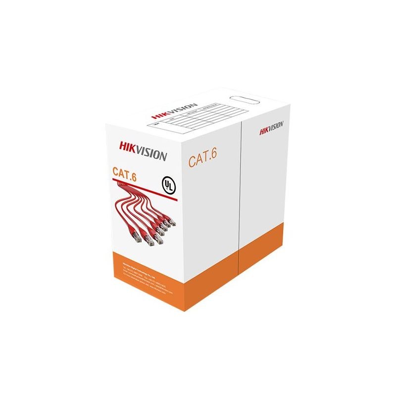 HIKVISION DS-1LN6-UU | 305m CAT6 UTP Network Cable (Solid Copper, 0.5 mm, CM)