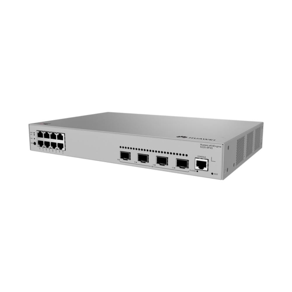 Huawei S220-8P4S | 8-Port Gigabit PoE+ L2 Managed Switch with 4× SFP Uplinks, 125W PoE Budget