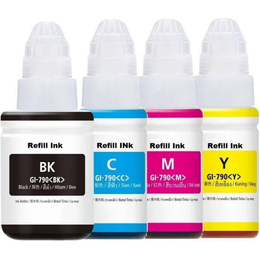 Canon GI-790 Original Ink Bottle (Black / Cyan / Magenta / Yellow | Full Set